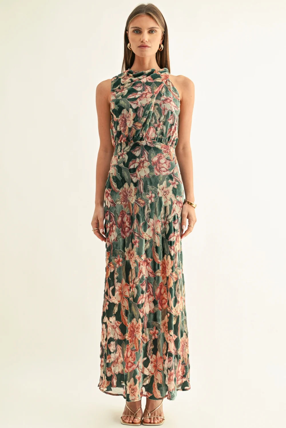 Veda Burnout Velvet Dress