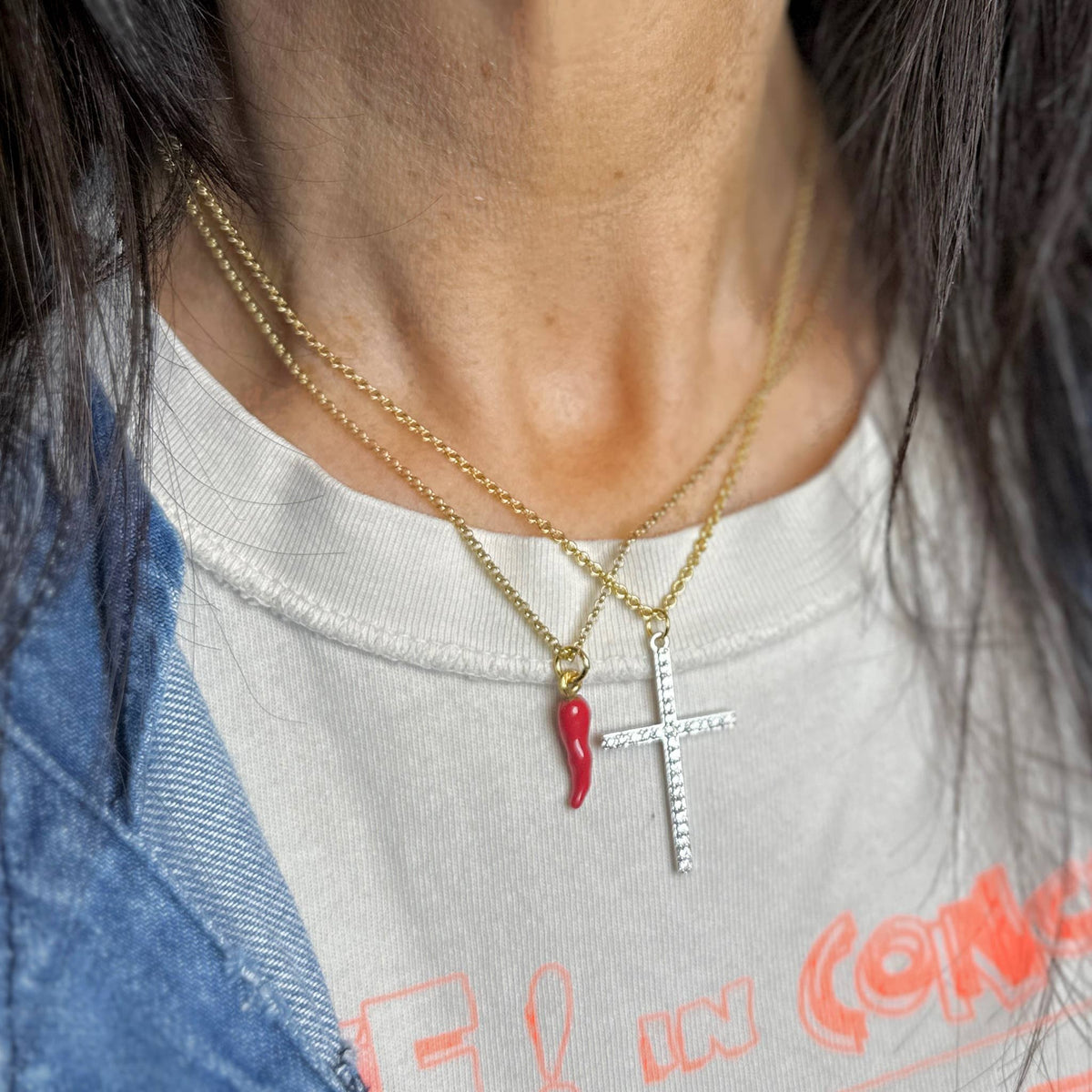 Lucia Italian Horn Necklace