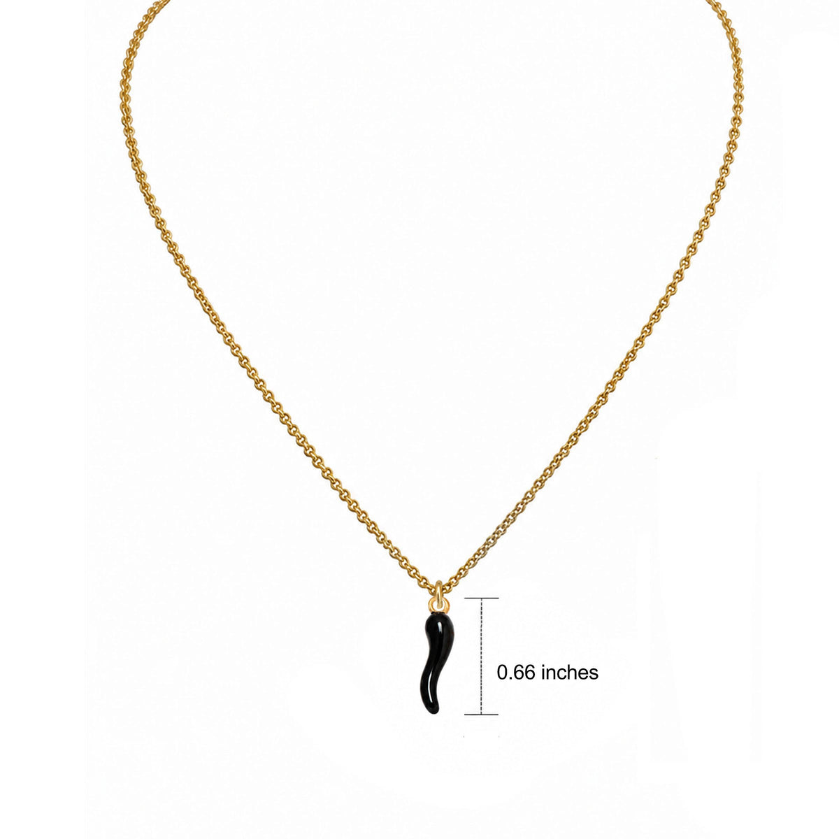 Lucia Italian Horn Necklace