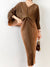 Batwing Pleated Dress