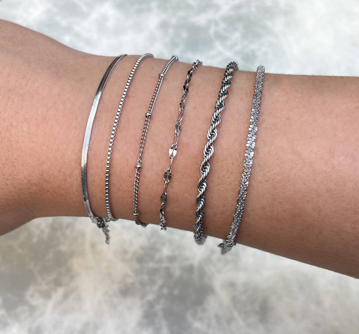 Dainty Silver Bracelets