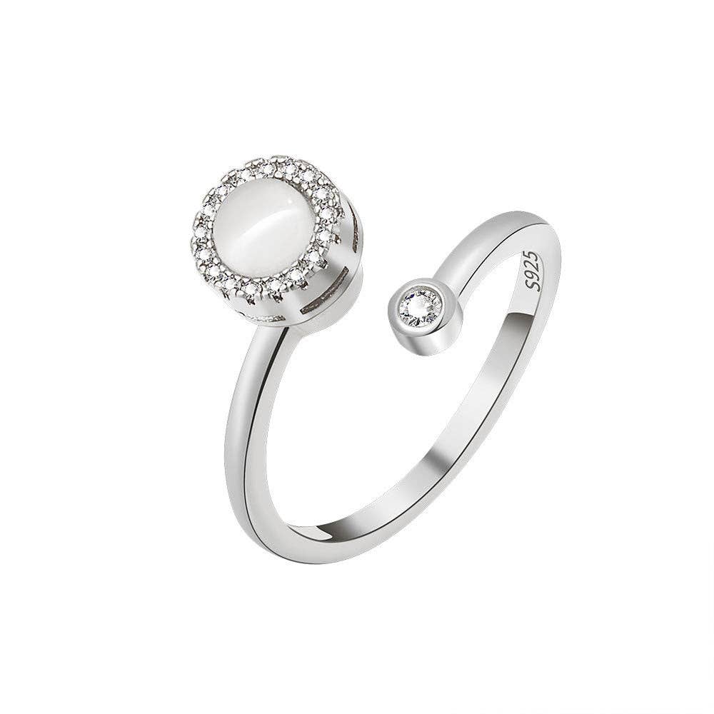 Opal Anxiety Fidget Ring
