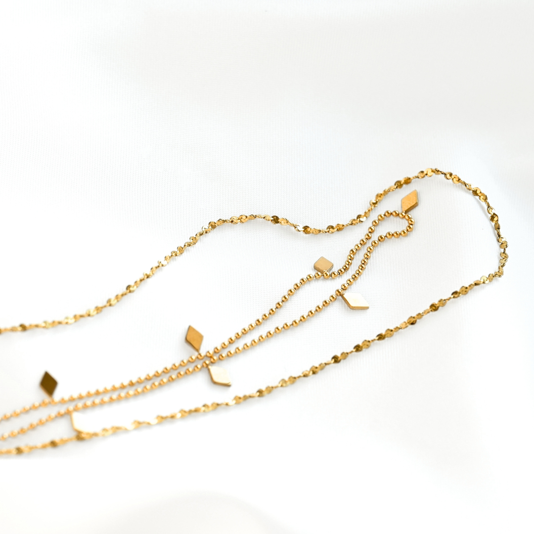 Layered Sequin Necklace