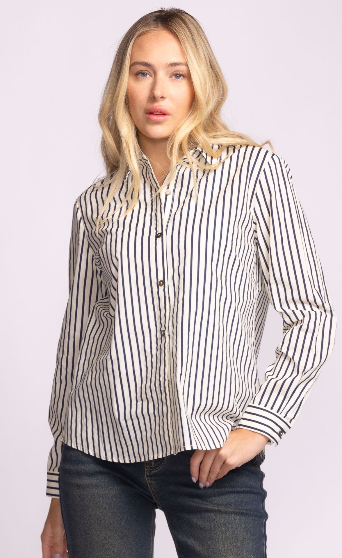 Sapphire Button Up Top