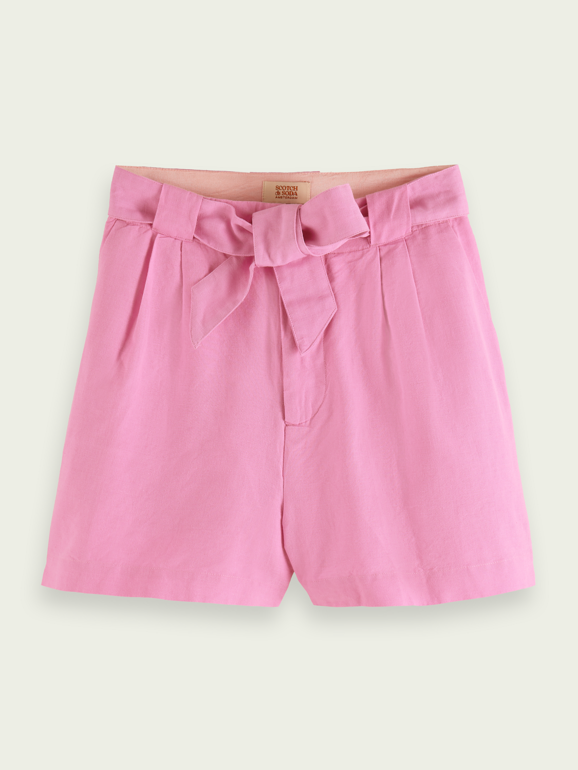 High-rise mid-length shorts