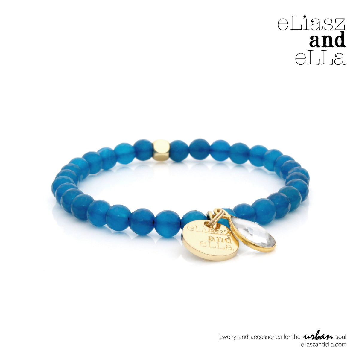 Mini &quot;Bright Blue&quot; Stone Bangin&#39; Bracelet