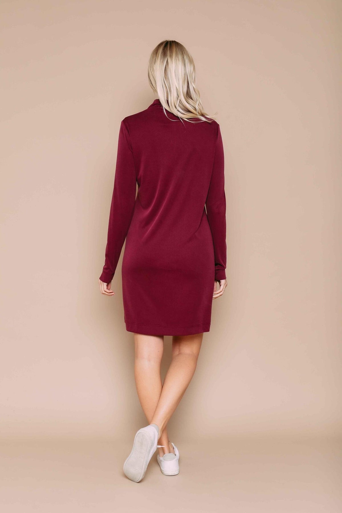 Megan Funnel Neck Dress