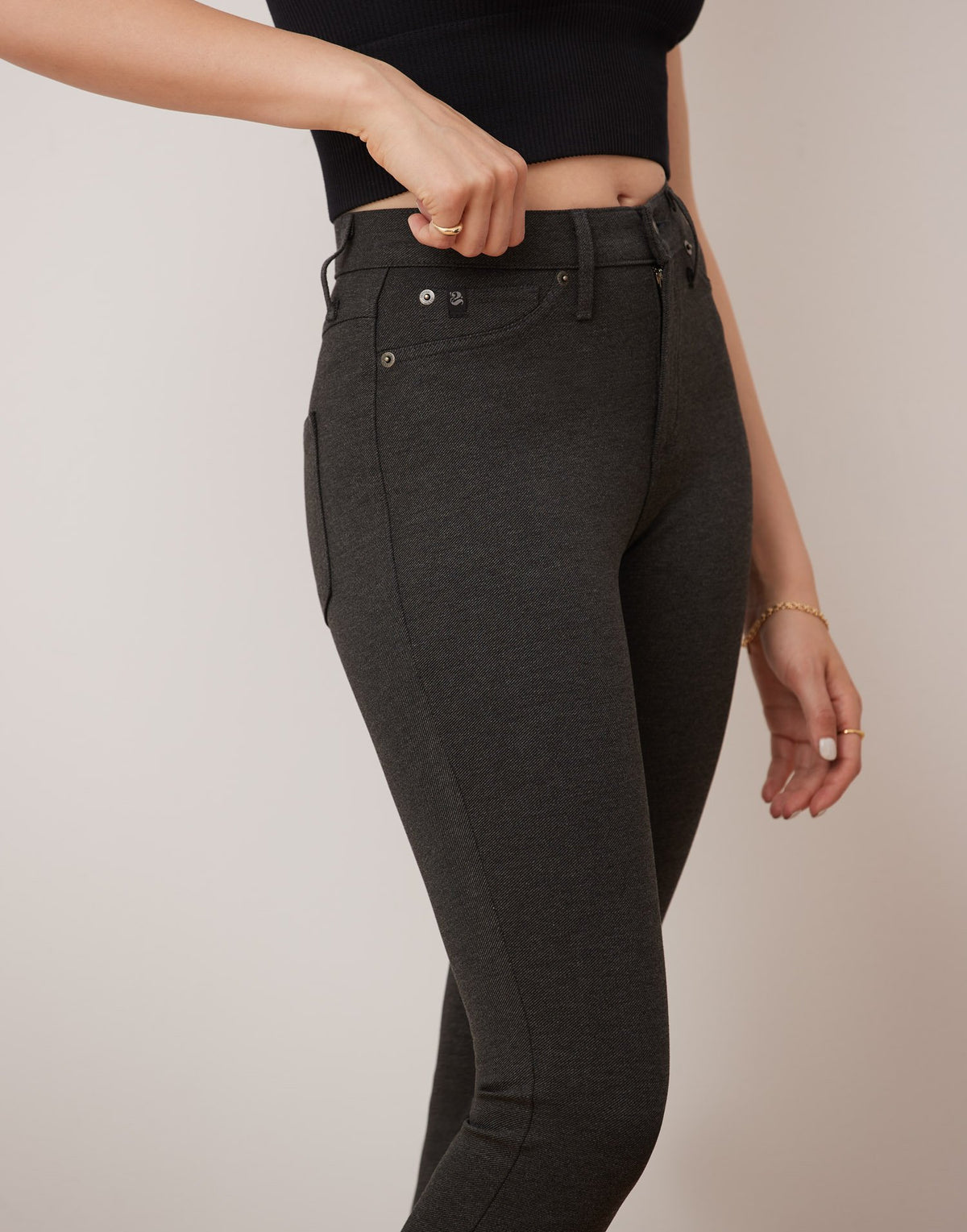 Emily Slim - Charcoal Wool